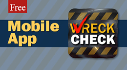 Mobile App Wreck Check logo